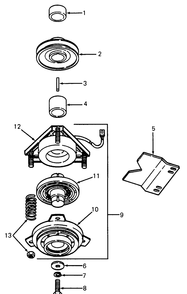 Pto Clutch Diagram and Parts List for 1105 0350039U-135292100-135292399-136292100 Cub Cadet Lawn Tractor